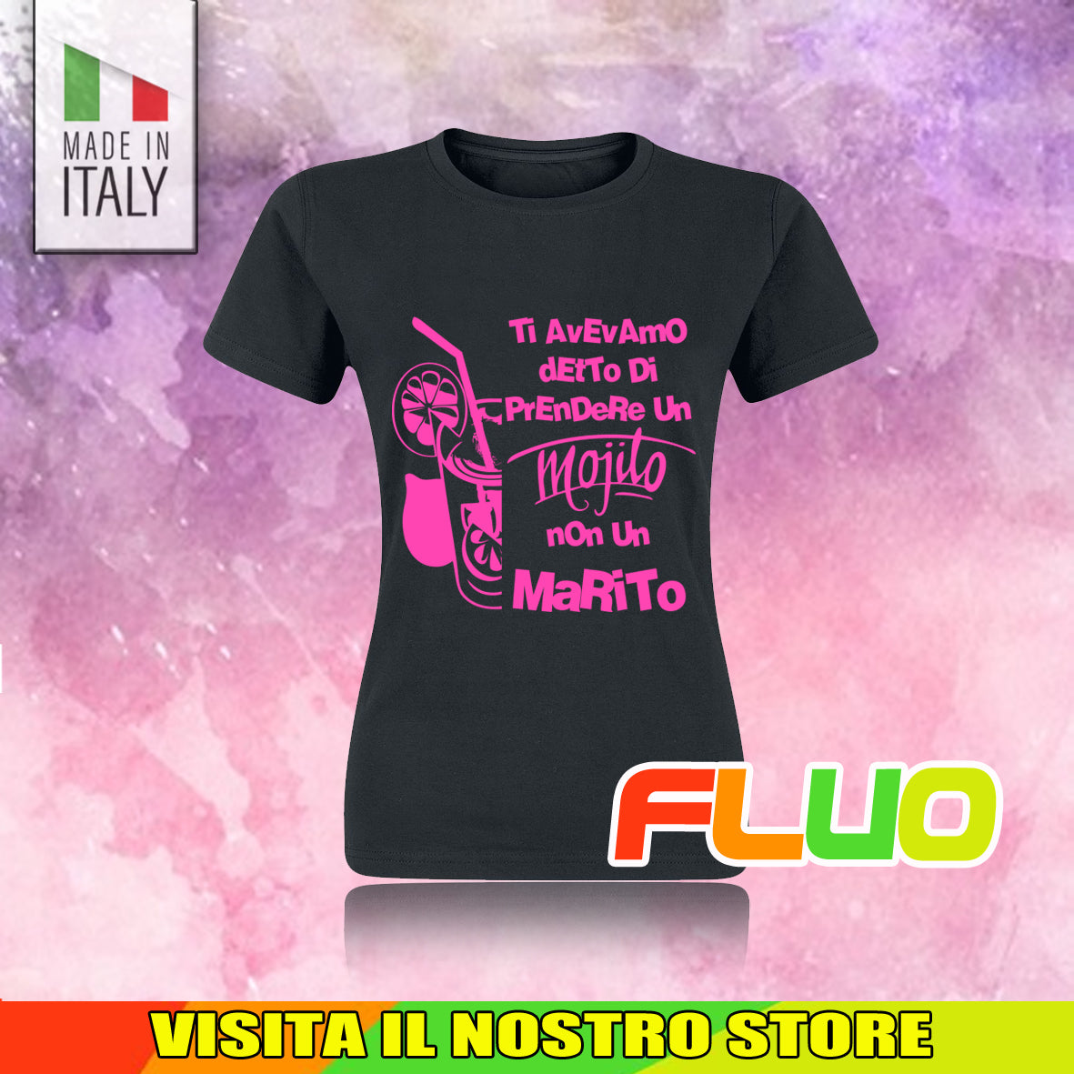 T-Shirt Donna Addio al Nubilato Mojito non un Marito