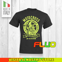 T SHIRT MAGLIA FLUO 1 BIKER MOTO CYCLE CHOPPERS MOTOR VINTAGE OLD UOMO DONNA