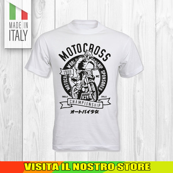 T SHIRT MAGLIA 1 BIKER MOTO CYCLE CHOPPERS MOTOR VINTAGE OLD UOMO DONNA