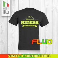 T SHIRT MAGLIA FLUO 3 BIKER MOTO CYCLE CHOPPERS MOTOR VINTAGE OLD UOMO DONNA