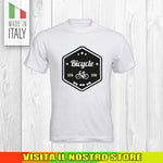 T SHIRT MAGLIA BIKE DOWNHILL BIKER 1 CYCLE MTB BICI IDEA REGALO UOMO DONNA