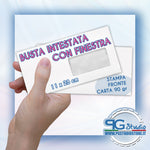BUSTA INTESTATA CON FINESTRA - 11X23cm