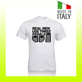 T-SHIRT HAPPINESS REAL MEN - UNISEX